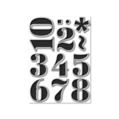 Postcards - Timbro Numeri Vintage XL