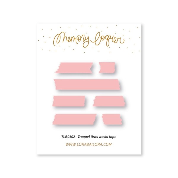 Memory Loquer - Fustella Tiras Washi Tape