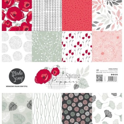 Spring Poppies - Paper Pack 12X12" 
