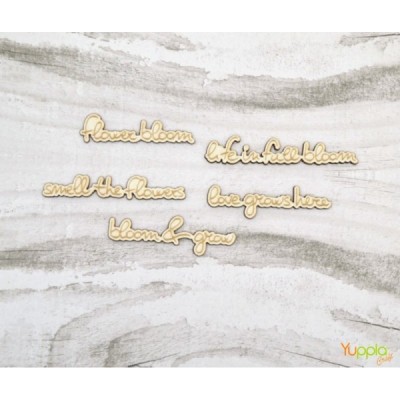 iLegnetti - Frasi "bloom & grow"