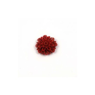 Dahlia in resina - bordeaux