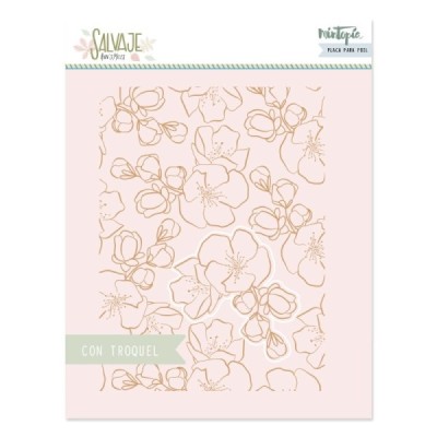 Salvaje - Piatto per Hot Foil Fondo flores