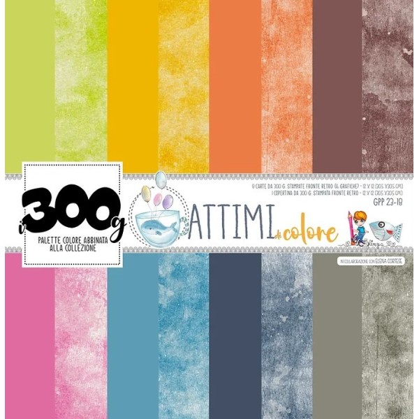 Attimi di colore - Kit Carte i300gr 12x12"