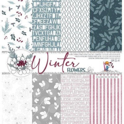 Winter Flowers - Kit Carte 12x12"
