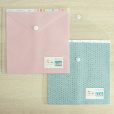 Busta con chiusura in velcro Trasparente 12x12"