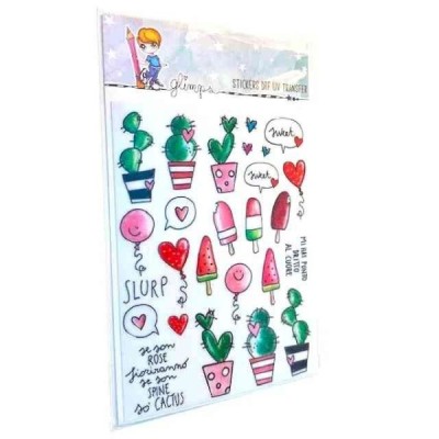 Stickers DTF UV - Cactus