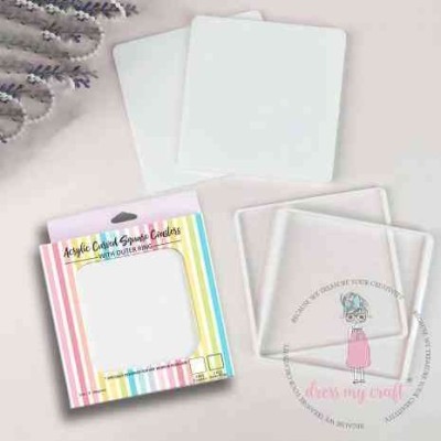 Acrylic Curved Square Coasters