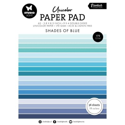 Essentials Unicolor Paper Pad Shades of Blue