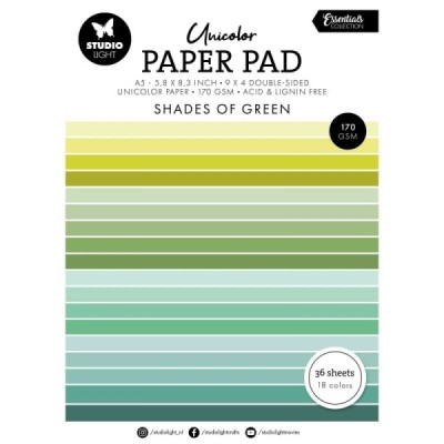 Essentials Unicolor Paper Pad Shades of Green