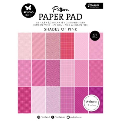 Essentials Pattern Paper Pad Shades of Pink