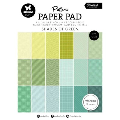 Essentials Pattern Paper Pad Shades of Green