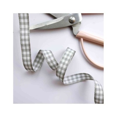 Alua Cid - Nastro Vichy 10 mm Grigio