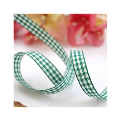 Alua Cid - Nastro Vichy 10 mm Verde Scuro