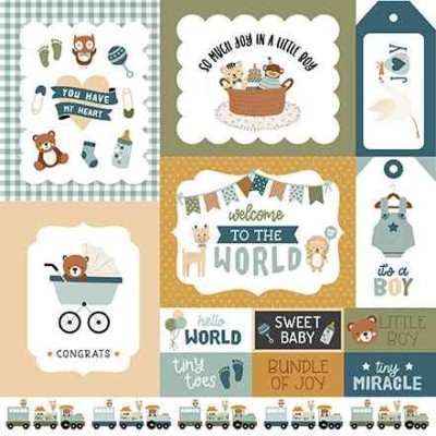 Special Delivery Baby Boy - Multi Journaling Cards
