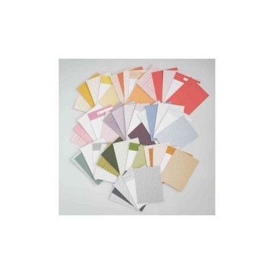 Pack 50 Cartoncini 3x4" Arcoiris quadretti 300gr