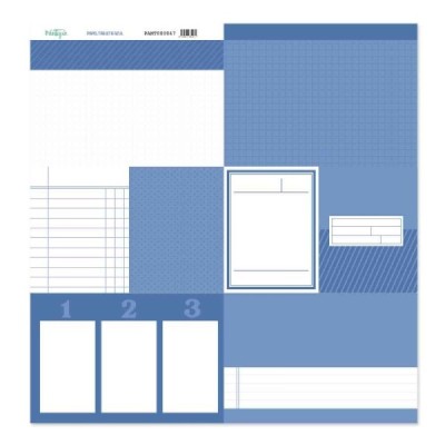 Back to Basic - Tarjeta 12x12" - Azul