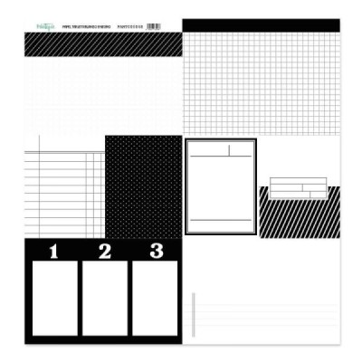 Back to Basic - Tarjeta 12x12" - Bianco & Nero
