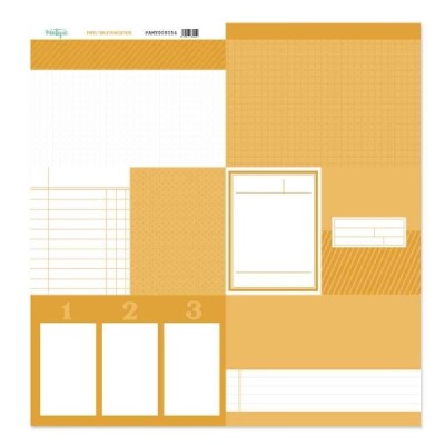 Back to Basic - Tarjeta 12x12" - Mostaza