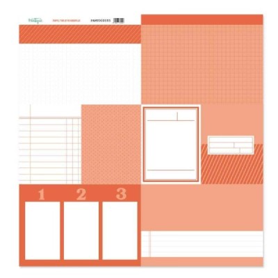 Back to Basic - Tarjeta 12x12" - Naranja