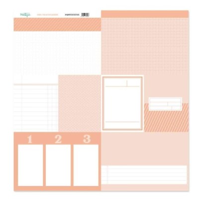 Back to Basic - Tarjeta 12x12" - Rosa Bebe