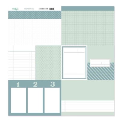 Back to Basic - Tarjeta 12x12" - Teal