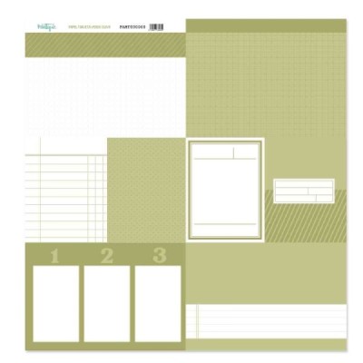 Back to Basic - Tarjeta 12x12" - Verde Oliva