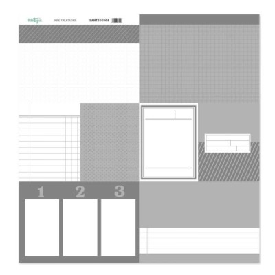 Back to Basic - Tarjeta 12x12" - Gris