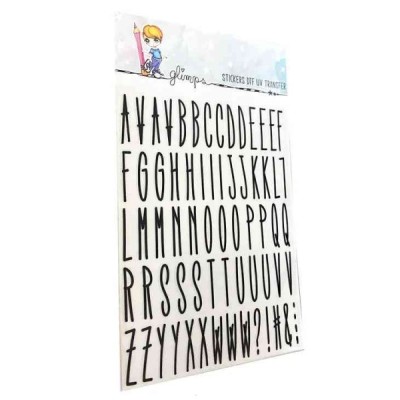 Stickers DTF UV - ABC Smilzo Nero