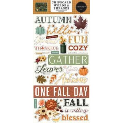 Harvest - Chipboard Words & Phrases
