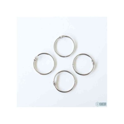 Set 4 anelli de 1,25" Argento