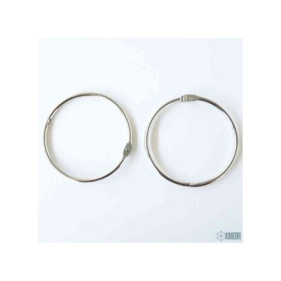 Set 2 anelli de 2,5" Argento