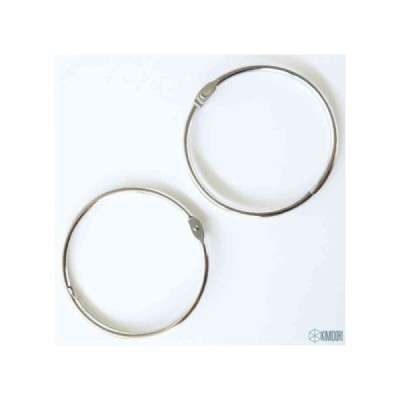 Set 2 anelli de 3" Argento