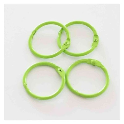 Set 4 anelli 1" Verde Lime