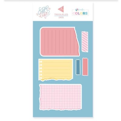 Fustella Hojas de cuaderno rasgadas