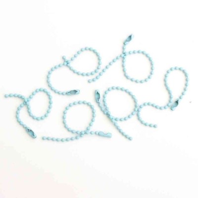 Set di 6 catenelle Celeste pastel