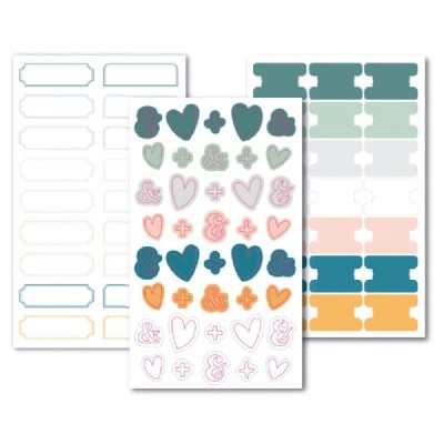 Set di Stickers per Project Life AMPERSAND &