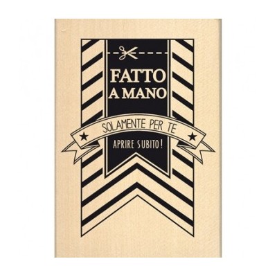Timbro in legno -  BANNER FATTO A MANO