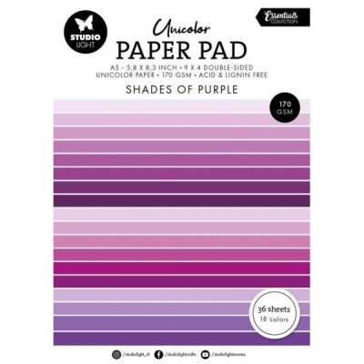Essentials Unicolor Paper Pad Shades of Purple