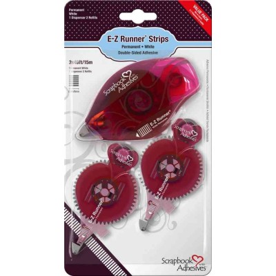 E-Z Pack da 3 - Nastro adesivo Strips + 2 refill