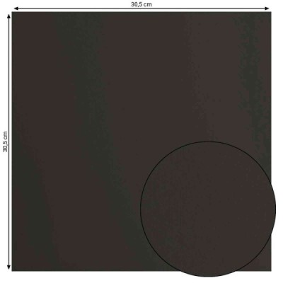 Florence 12x12" Smooth - Black