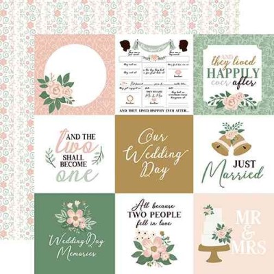 Marry Me - Carta 12x12" 4x6" Journaling Cards