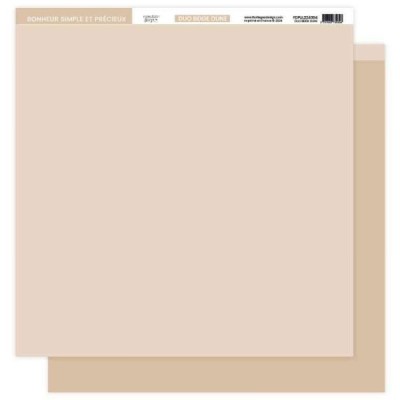 Carnet Nature - Tinta unita DUO BEIGE DUNE