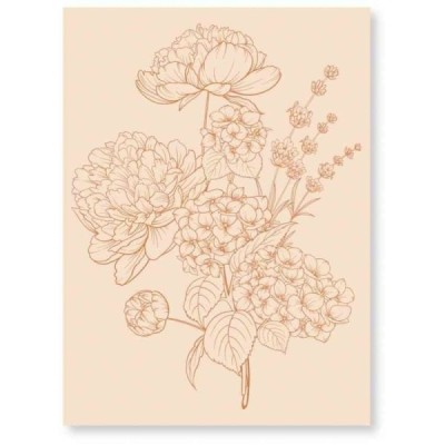 Carnet Nature - Embossing Folder BOUQUET 3D