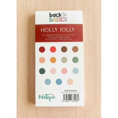 Holly Jolly - Pad Monocromatiche 15x7,5cm
