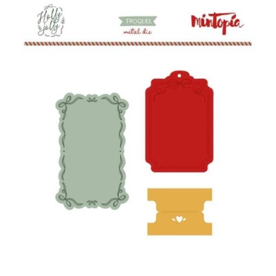 Holly Jolly - Fustella Etiquetas