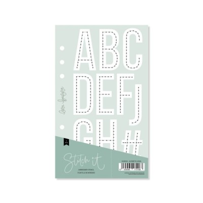 Stitch It - Template per cuciture ALFABETO LINEAL 