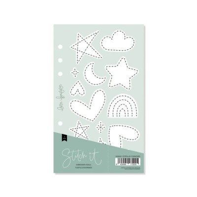 Stitch It - Template per cuciture ESTRELLAS Y CORAZONES