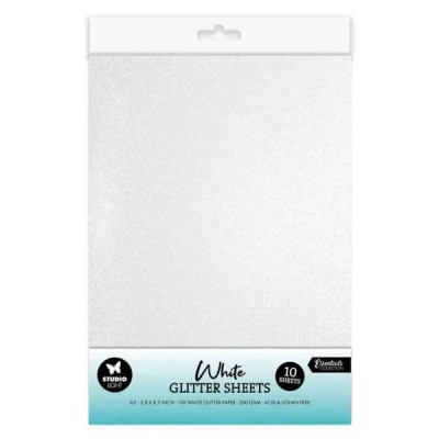 White Glitter Sheets