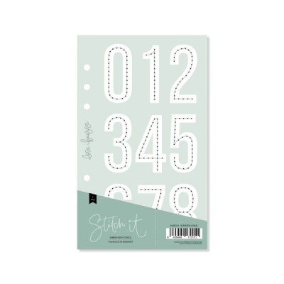 Stitch It - Template per cuciture NÚMEROS LINEAL