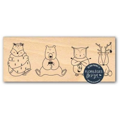 Cannelle & Chocolat - Timbro in legno PRETS POUR L'HIVER